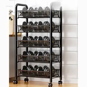 5 Layers Metal Trolley Storage Rack