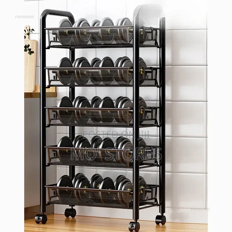 5 Layers Metal Trolley Storage Rack