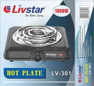 Livstar 301 Single Ring Hotplate, 1000watts