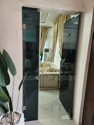 Dinning Black Glass Door