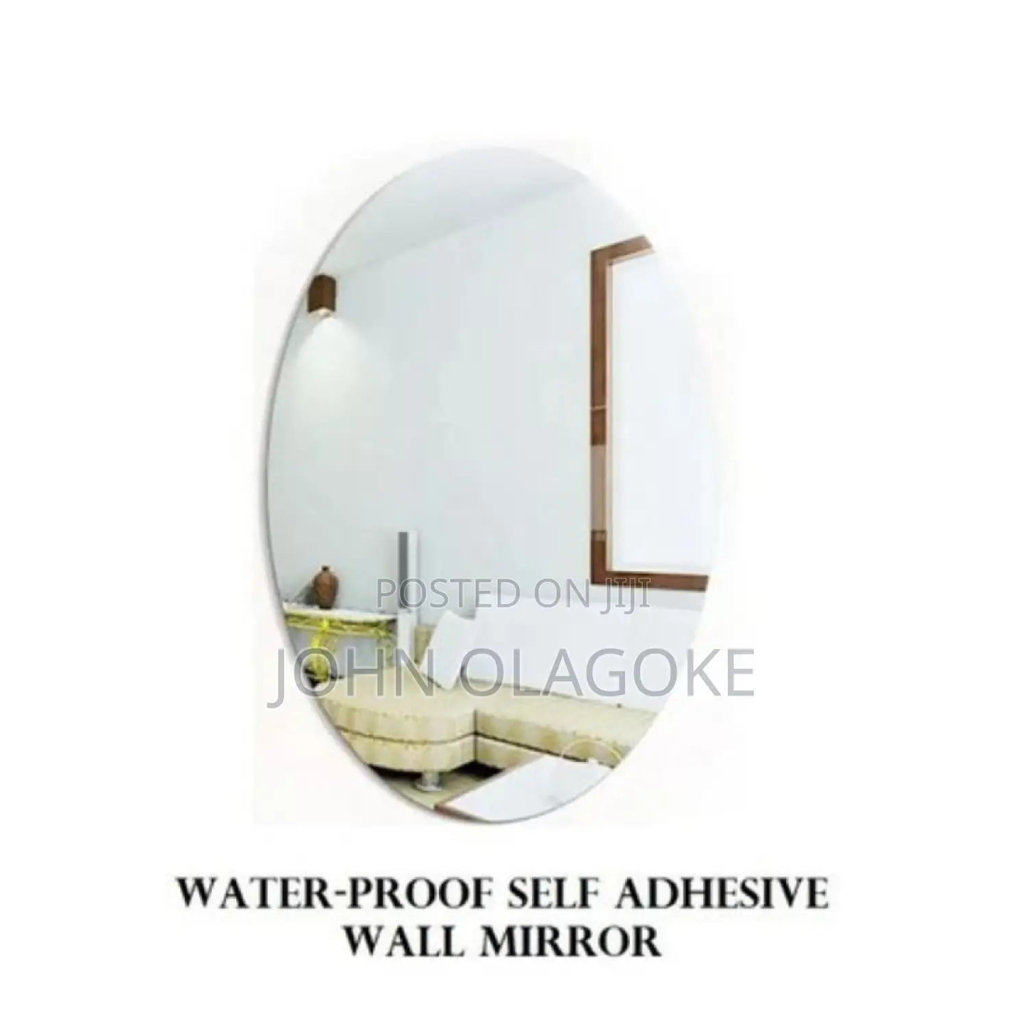 Oval Acrylic Adhesive Flexible Mirror