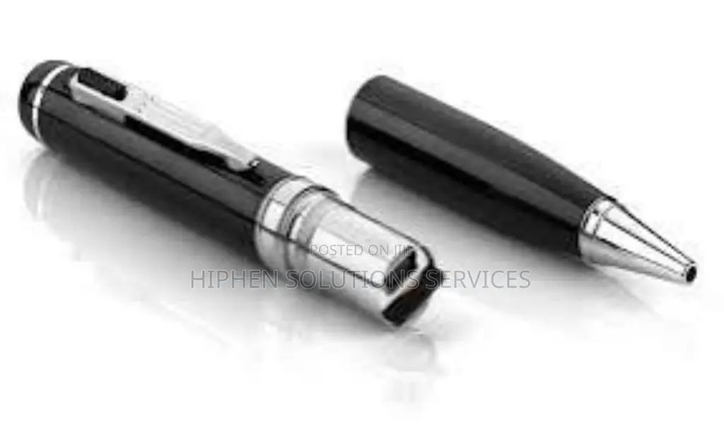 Hidden Spy Camera Pen - Black