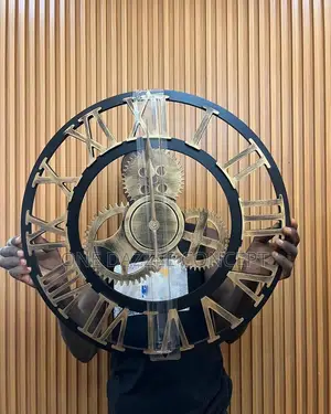 60cm Big Wooden Roman Figure Mechanical Clock