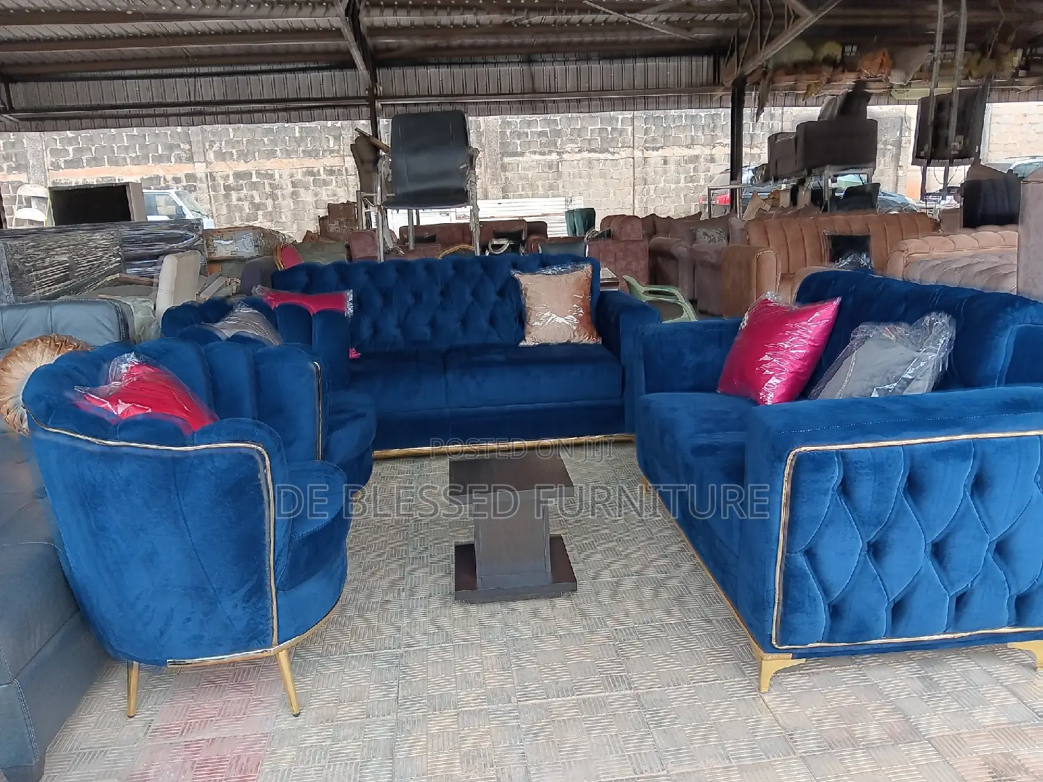 Seven Seater Fabric Sofa