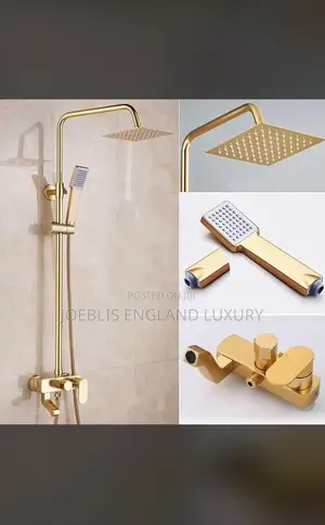 Gold 4ways Standing Shower
