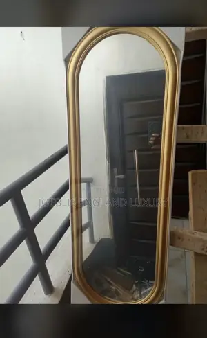 Long Dressing Mirror With Gold Frame