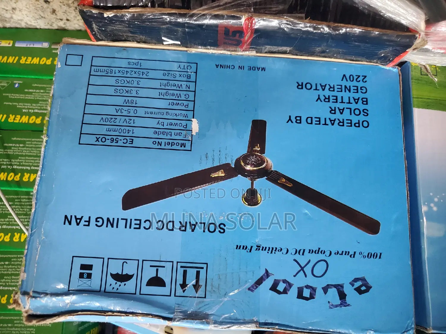 Solar DC Ceiling Fan