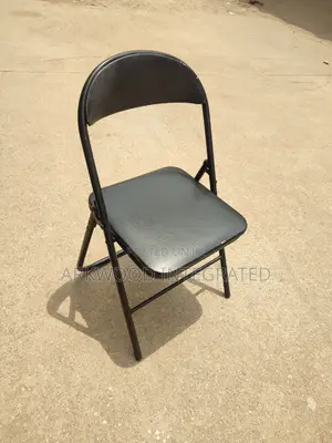 Foldable Metal Chair Leather Seating.