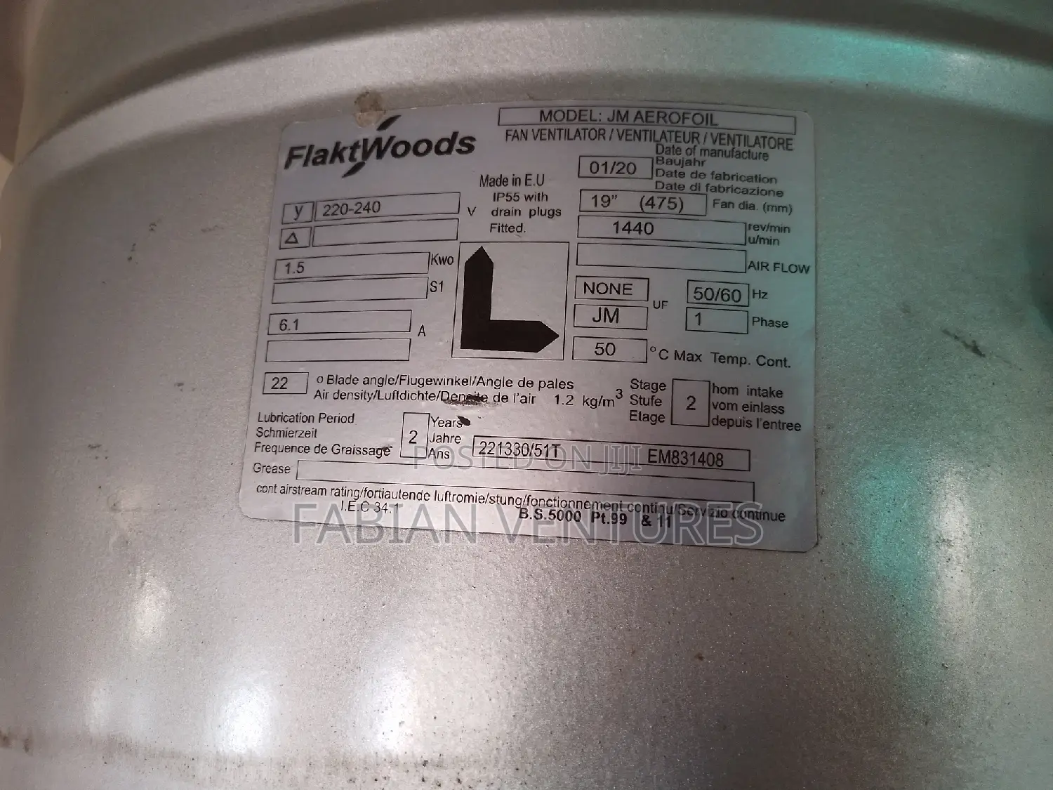 Industrial Extractor Fans 19"