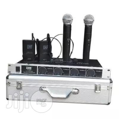 2 Lapel Head Microphone + 2 Hand Held Wireless Microphone