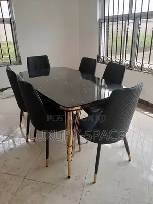 Quality Wooden Dining Set by 6 Chairs