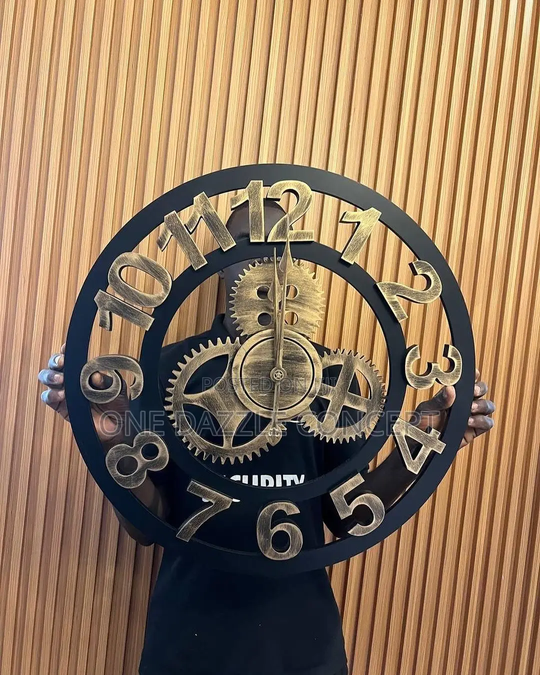 Wooden Mechanical Clock 60cm