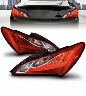 Red Lens LED Bar Taillights Set for Hyundai Genesis Coupe