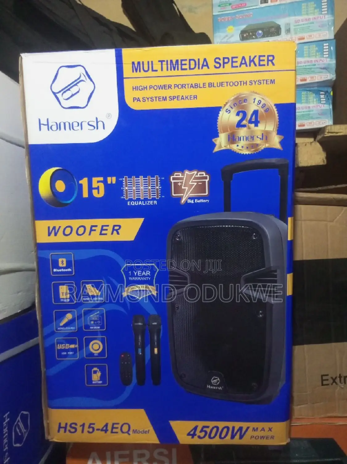 Quality 15 Inches Wireless Bluetooth Speaker System