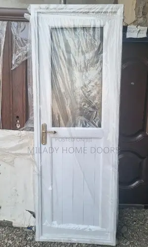 White 750m PVC Toilet Door