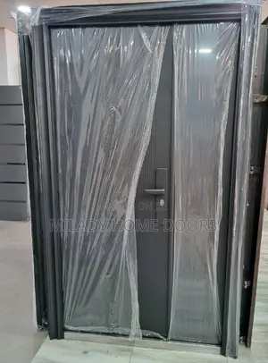 Gray 4ft Modern Steel Security Door