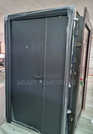 Gray 4ft Modern Steel Security Door