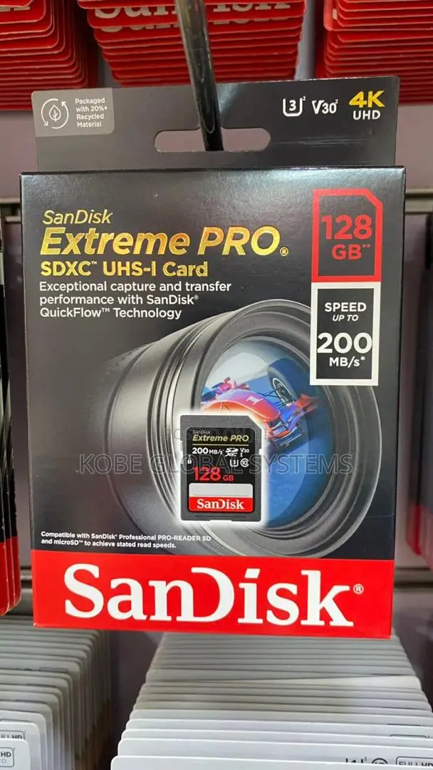 San Disk Extreme Pro Memory Card 128gb