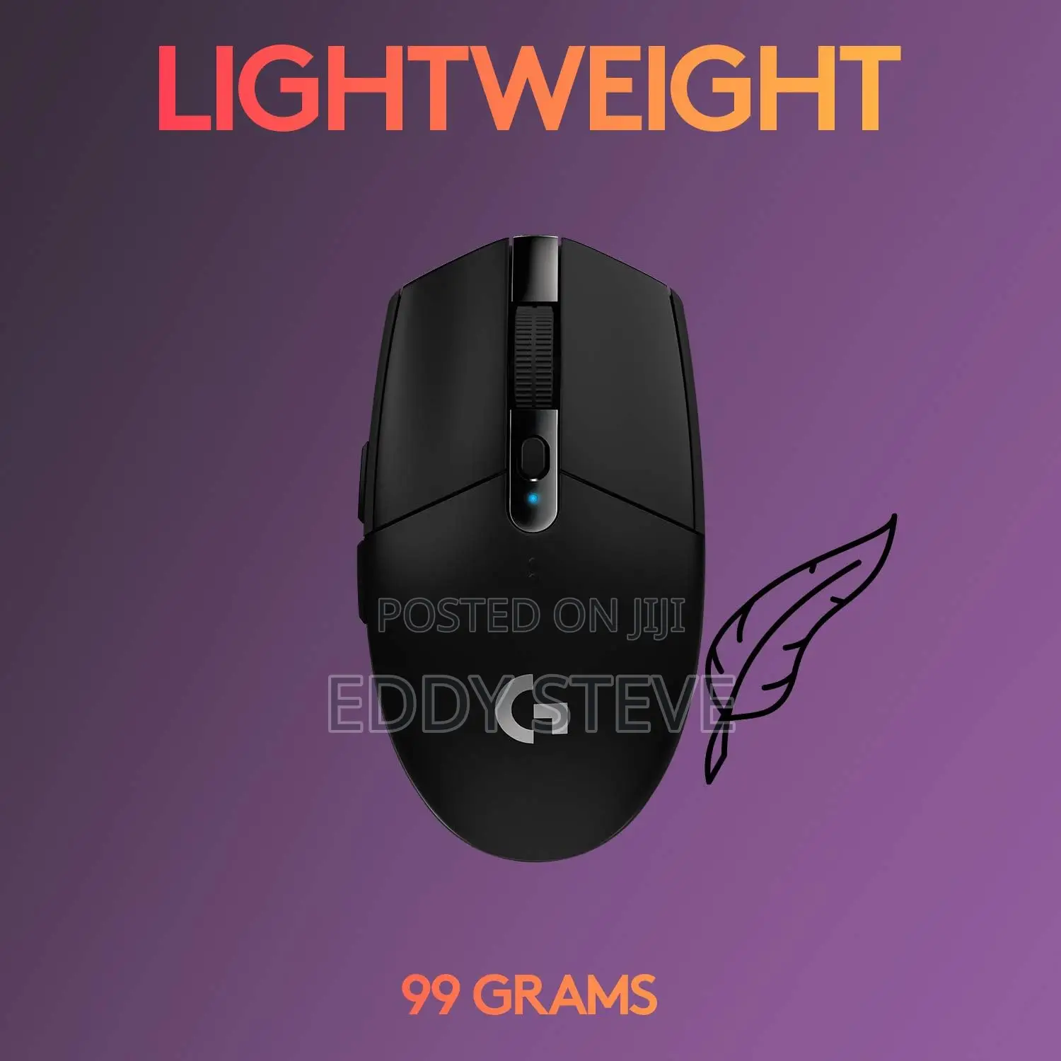 Logitech G305 LIGHTSPEED Wireless Gaming Mouse, Hero 