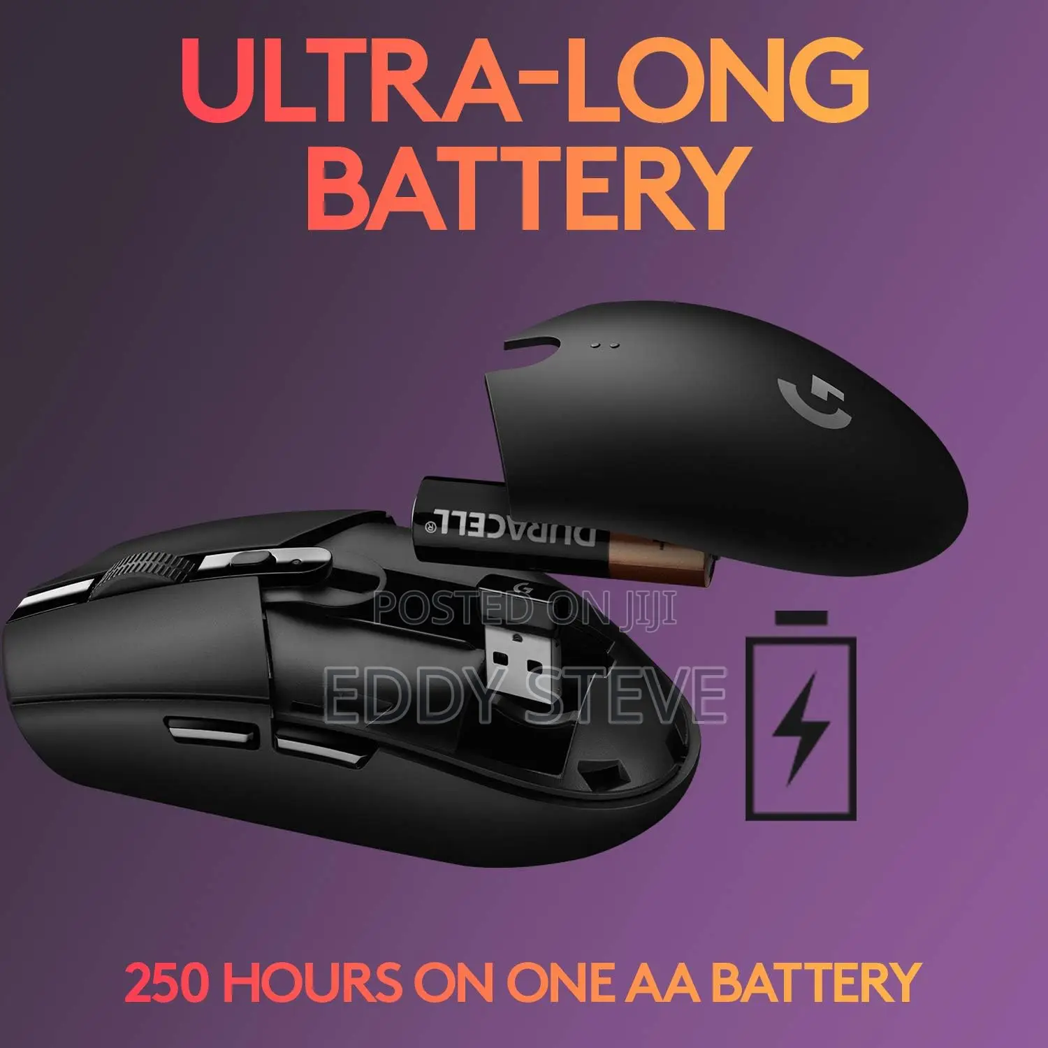 Logitech G305 LIGHTSPEED Wireless Gaming Mouse, Hero 