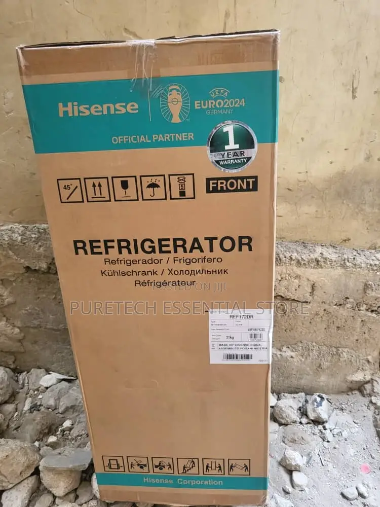 Hisense Double Door Refrigerator 124liters 172dr