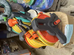 Hanging Hose Reel With Hose and Nozzle