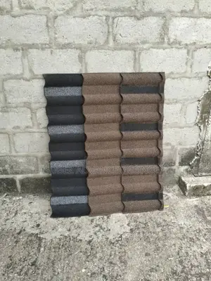 Dark Brown With Ight Brown Patch Bond Stone Coated Roof Tile