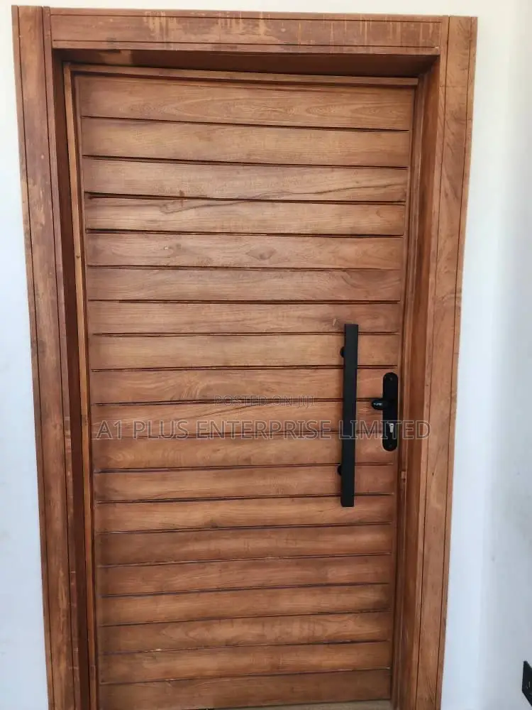 External Security Door With Pull Out Handle