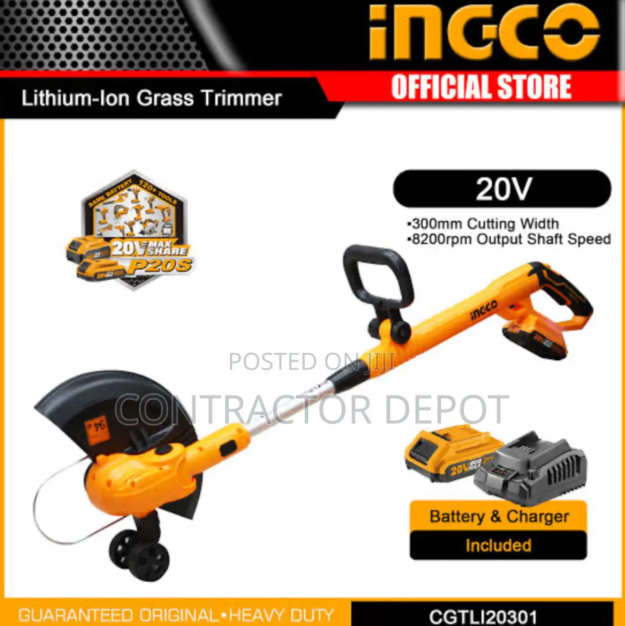 Ingco Grass Cutter 20v