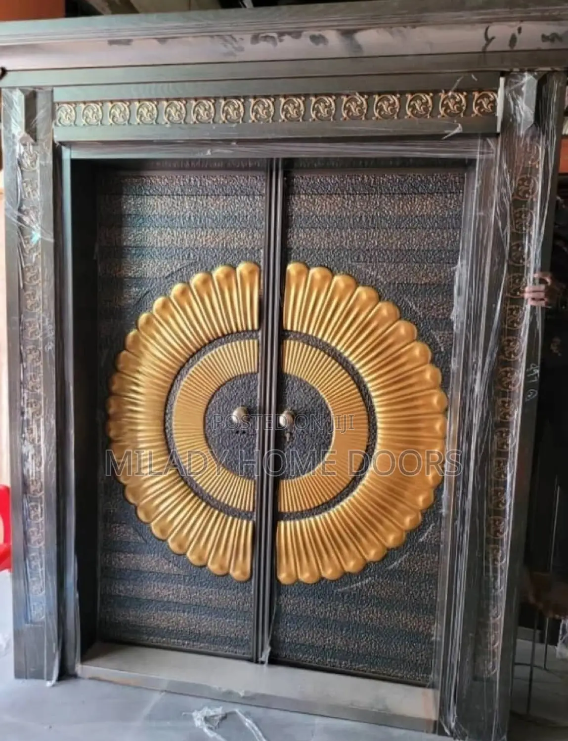 5ft Copper Security Door With Arch Frame