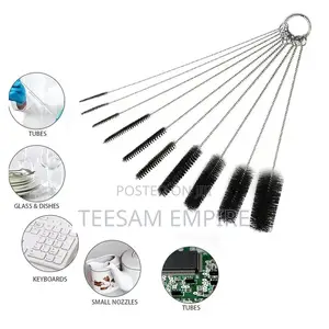 10pcs Set Pipette Straw Brush