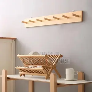 Foldable Bamboo Plate Rack
