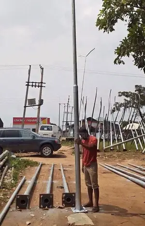 Imported Galvanize Iron for Street Light Pole