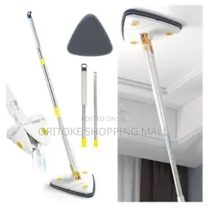 360 Degree Adjustable Triangle Cleaning Mop- White