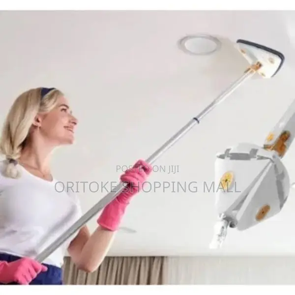 360 Degree Adjustable Triangle Cleaning Mop- White