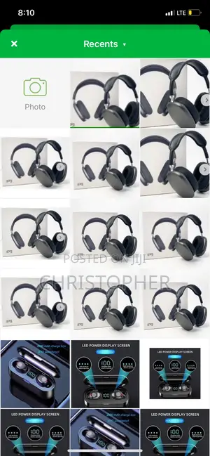 Delivery P9 Wireless Bluetooth Headset Headphone-Black