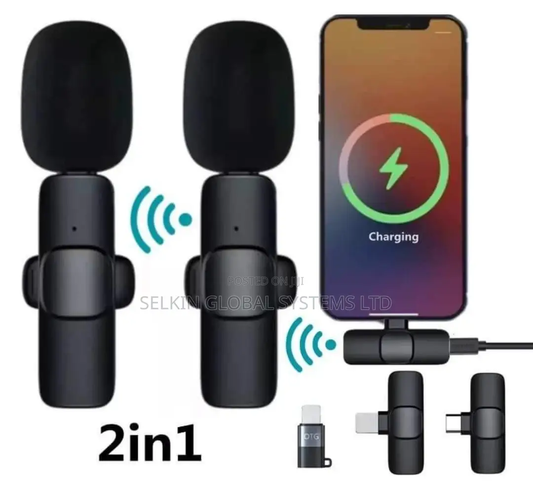 Double Wireless Lavalier Microphone