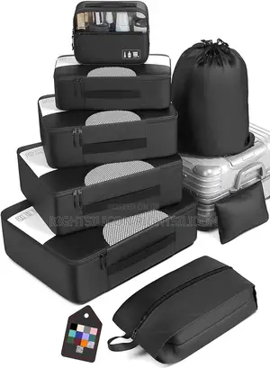 USA Veken 8 Set Packing Cubes for Suitcases, Travel