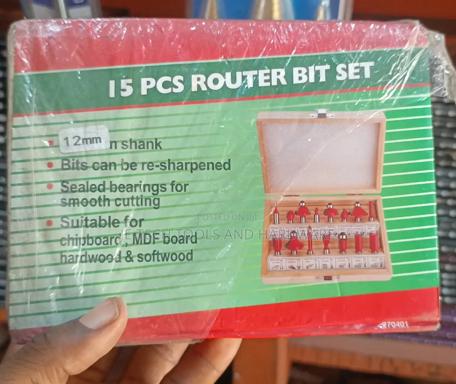 12mm Router Bit Set -15pcs