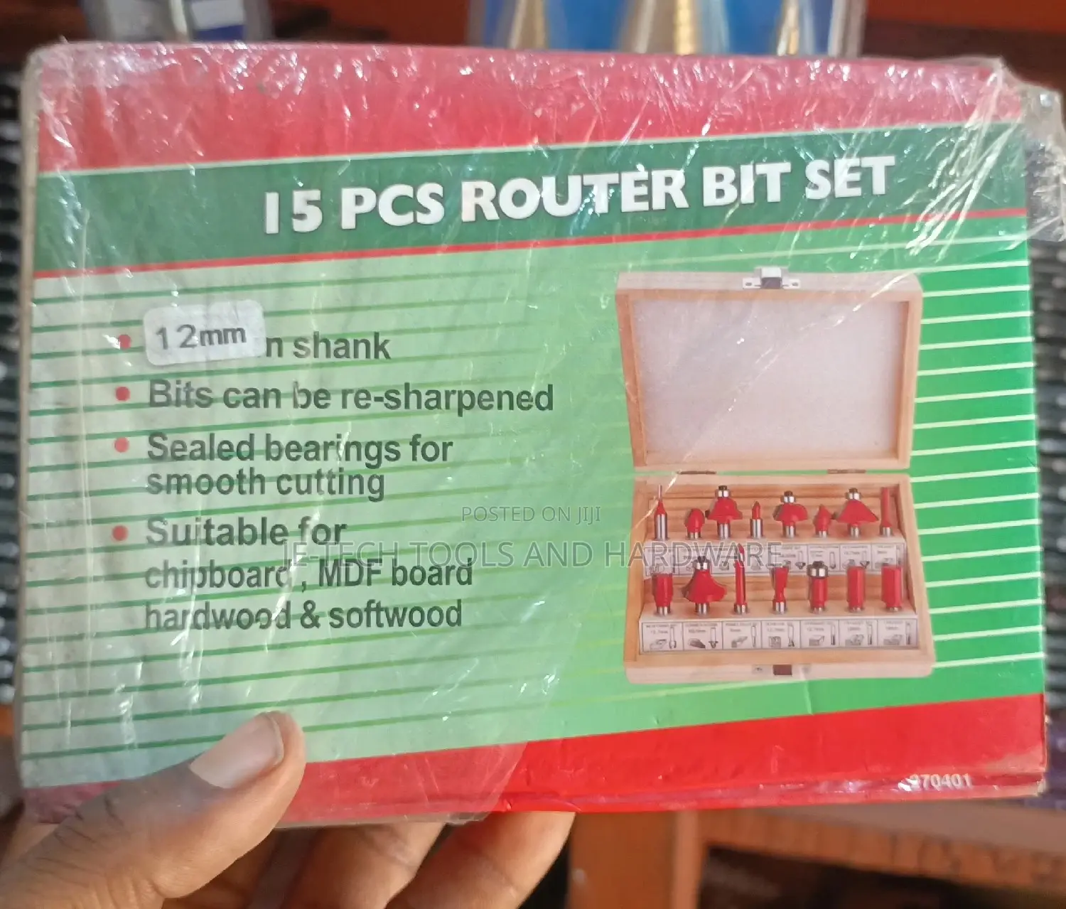 12mm Router Bit Set -15pcs