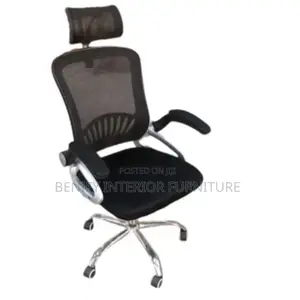 Mesh Swivel Movable Arms Office Chair