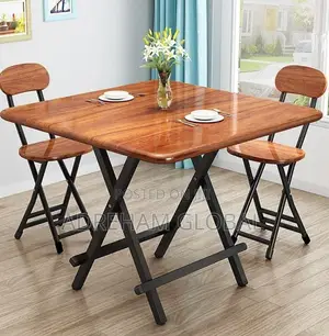 Foldable Table and Two Chairs