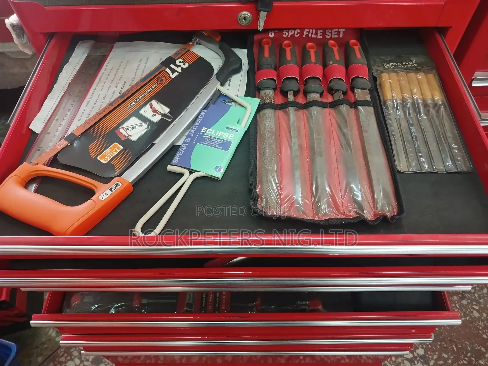 Complete Heavy Duty Mechanical 8-Drawer Tool Cabinet