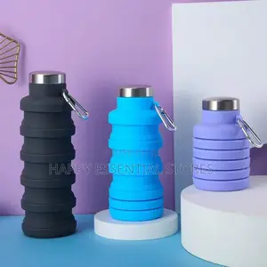 500ml Silicon Foldable Water Bottle