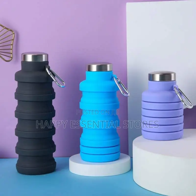 500ml Silicon Foldable Water Bottle