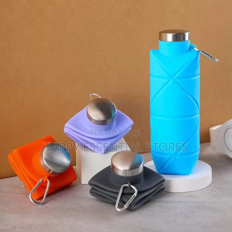 500ml Silicon Foldable Water Bottle