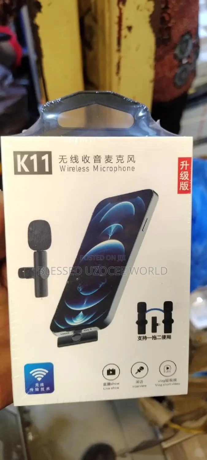  Wireless Lavalier Microphone for iPhone Type C Phones