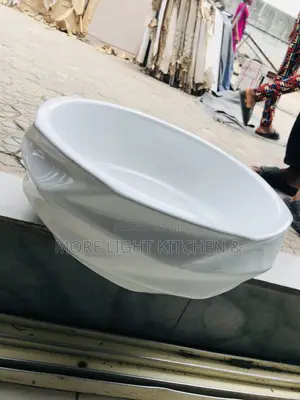 Round White Basin