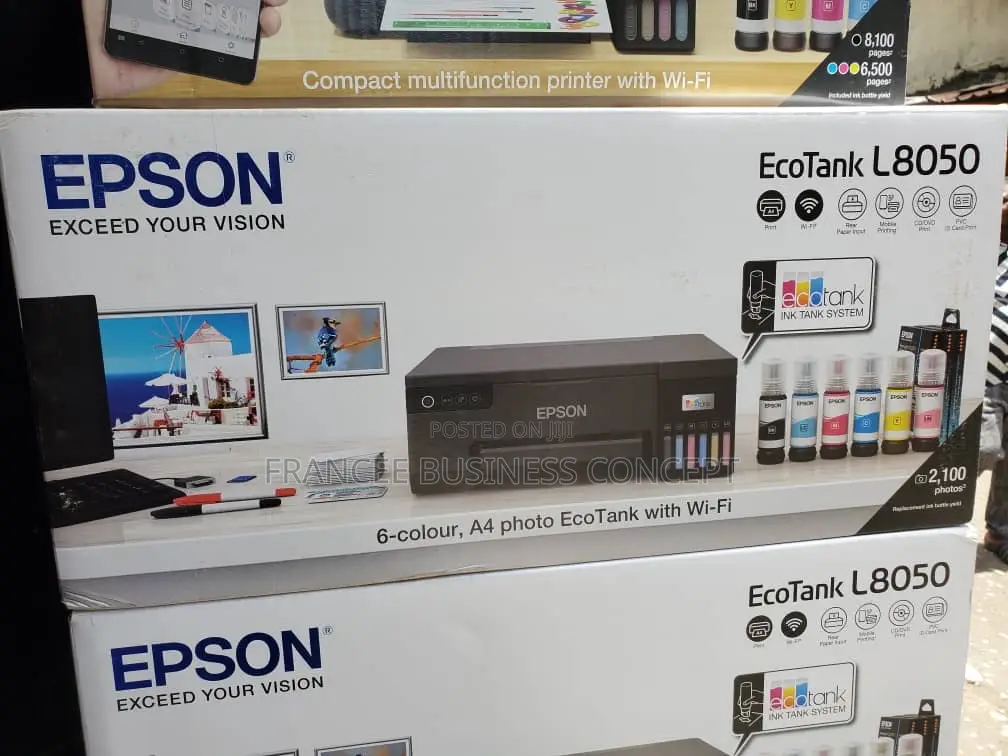 Ecotank L8050 A4 WiFi Ink Tank Photo Printer in Lagos Island (Eko
