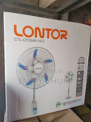 18" Lontor Rechargeable Fan
